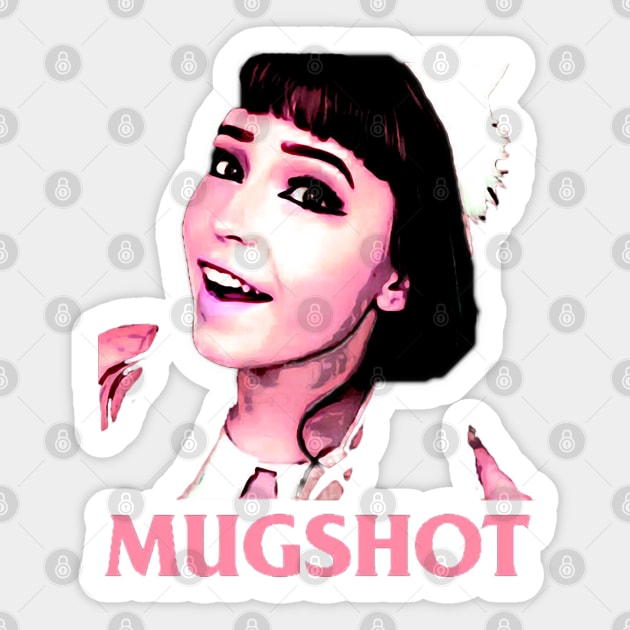 belle delphine mugshot Sticker by maybeitnice